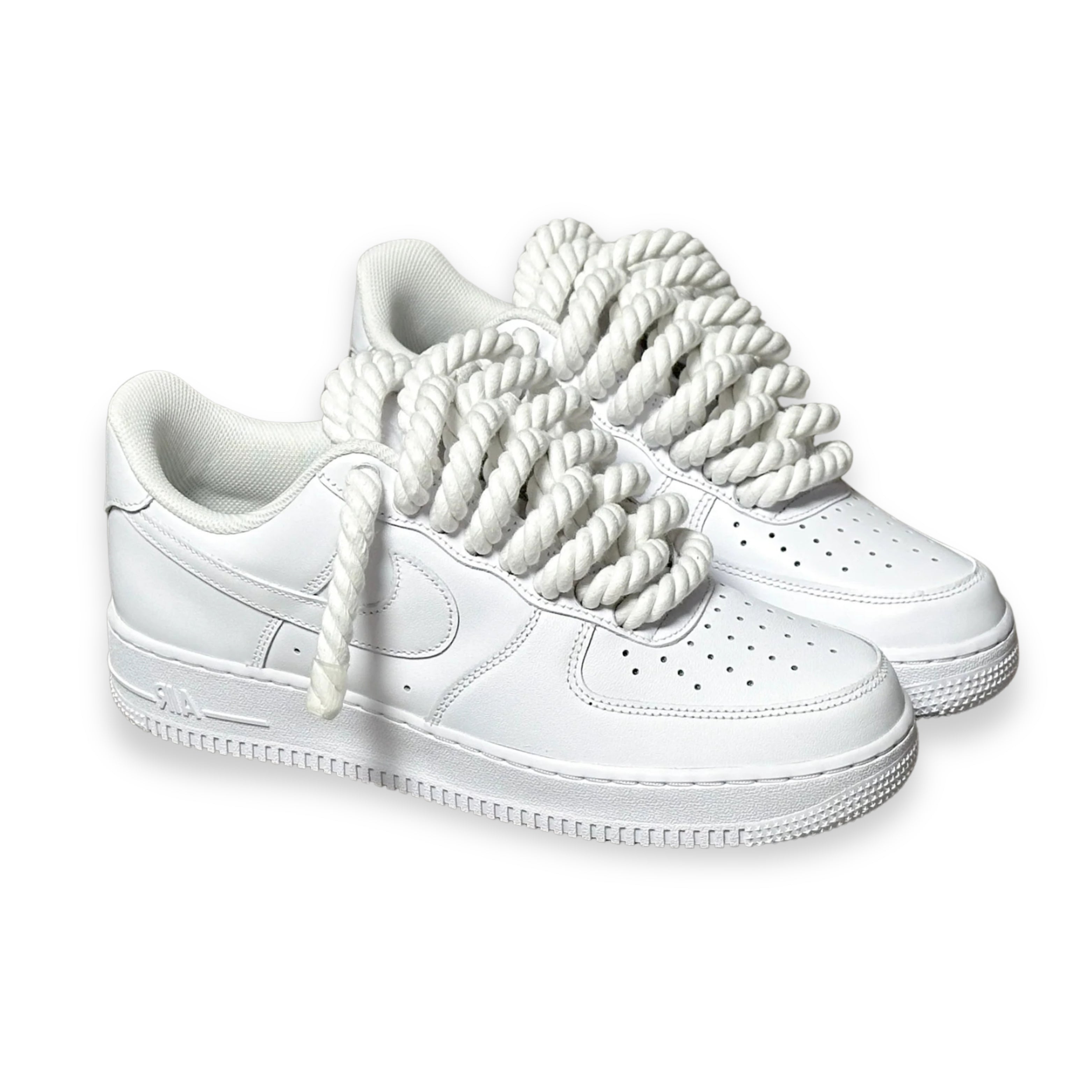 Nike AIR Force One White Rope Custom