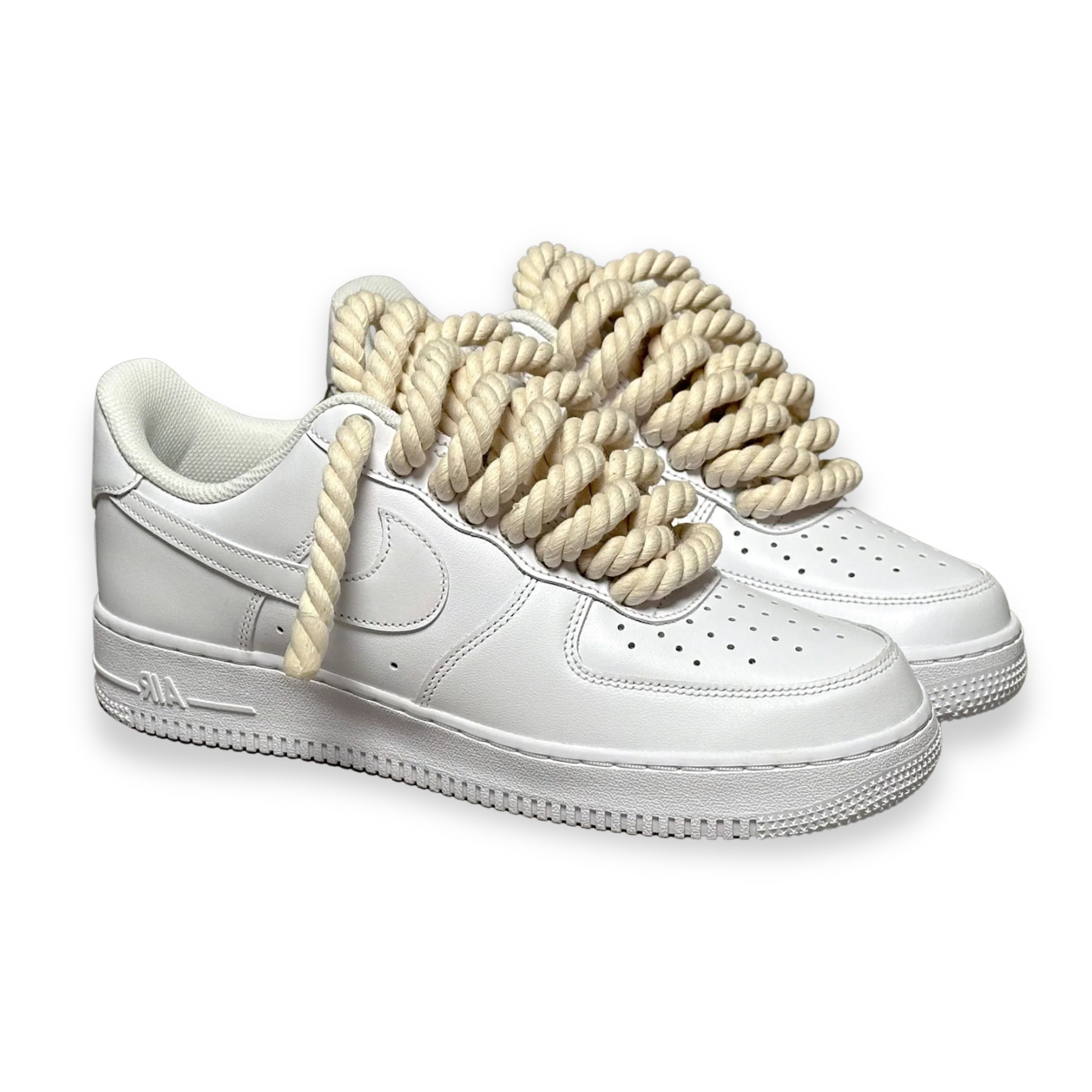 Nike AIR Force One White Rope Custom